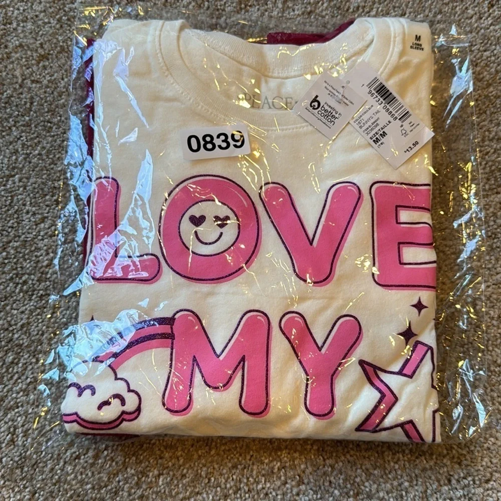 NWT I Love my Dad and Daddy’s girl long sleeve tshirt bundle size medium 7/8